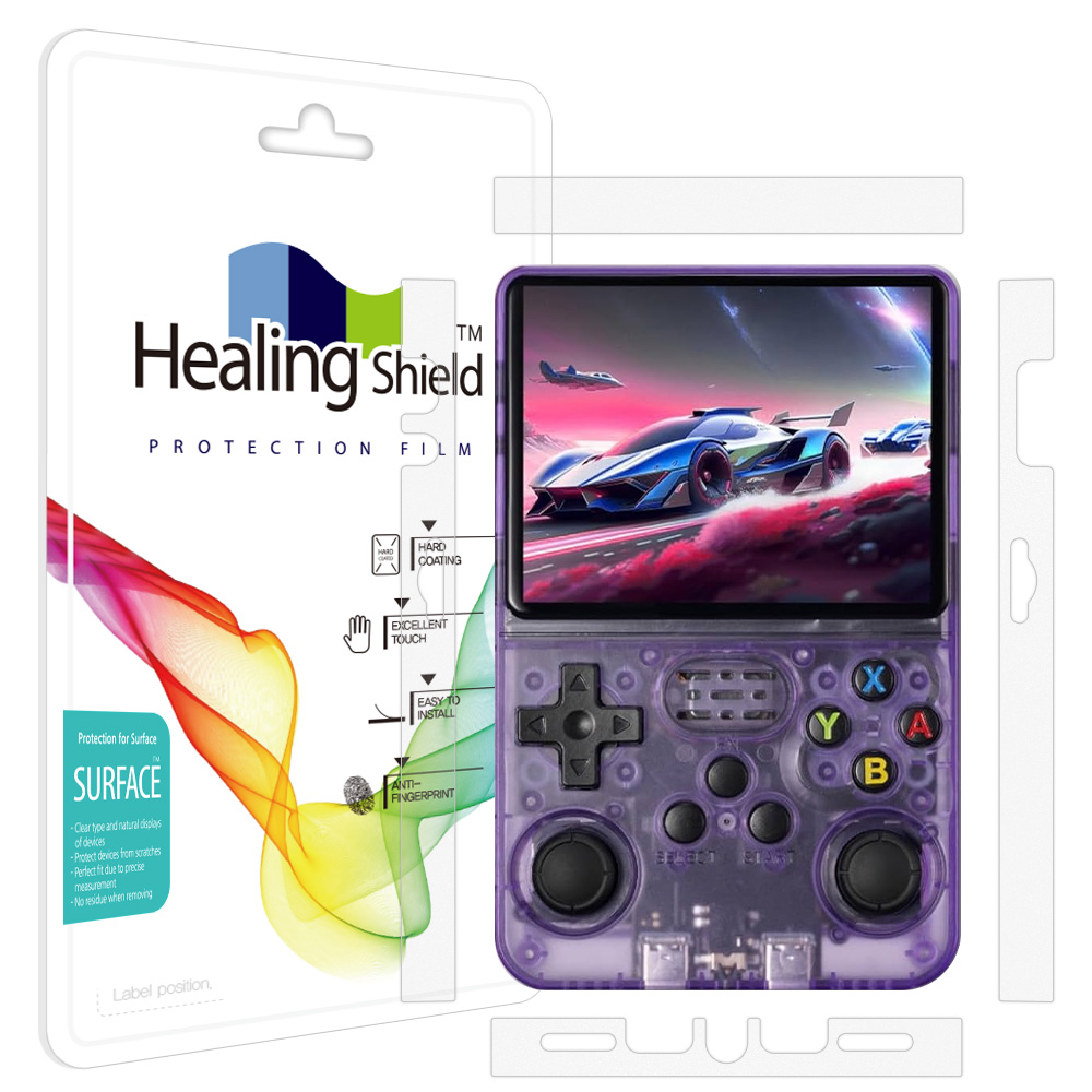 R36S 레트로 휴대용 게임기 무광 외부보호필름 1세트