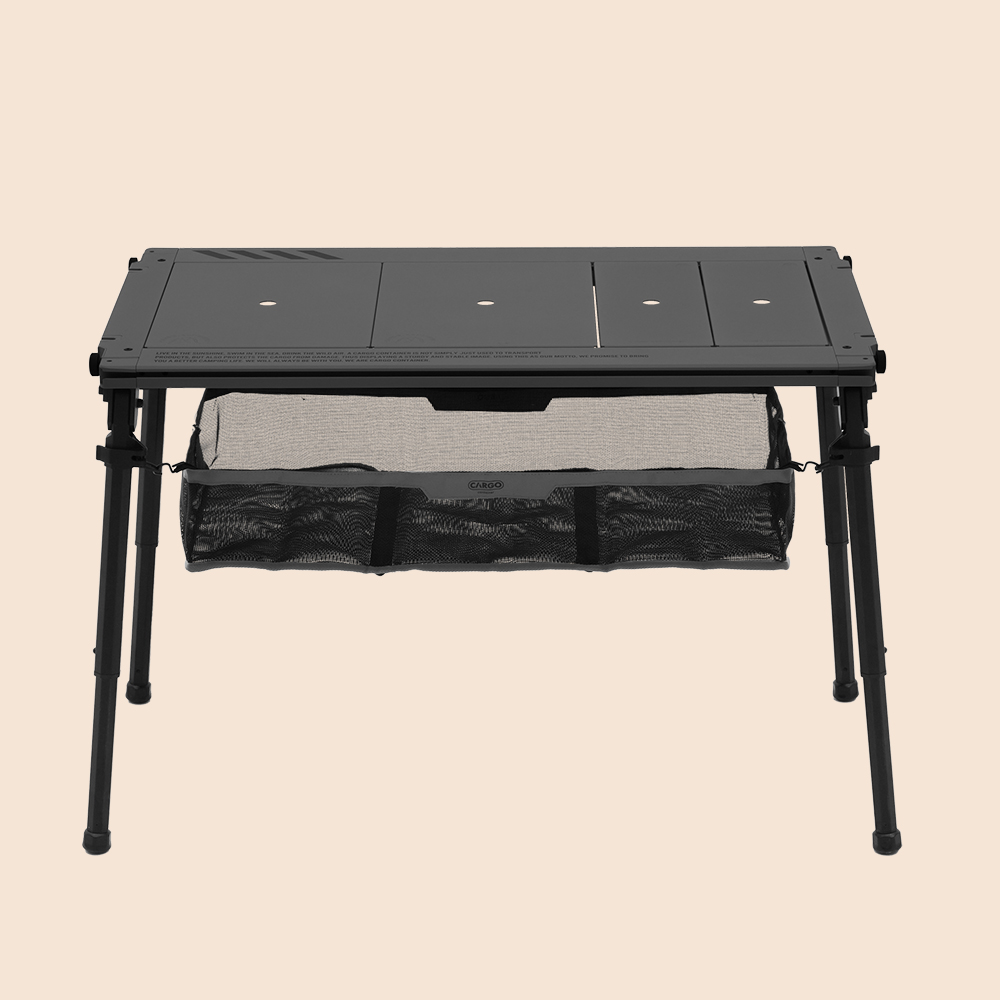 카고컨테이너 컴포트 IGT 테이블 접이식 3유닛, 그레이