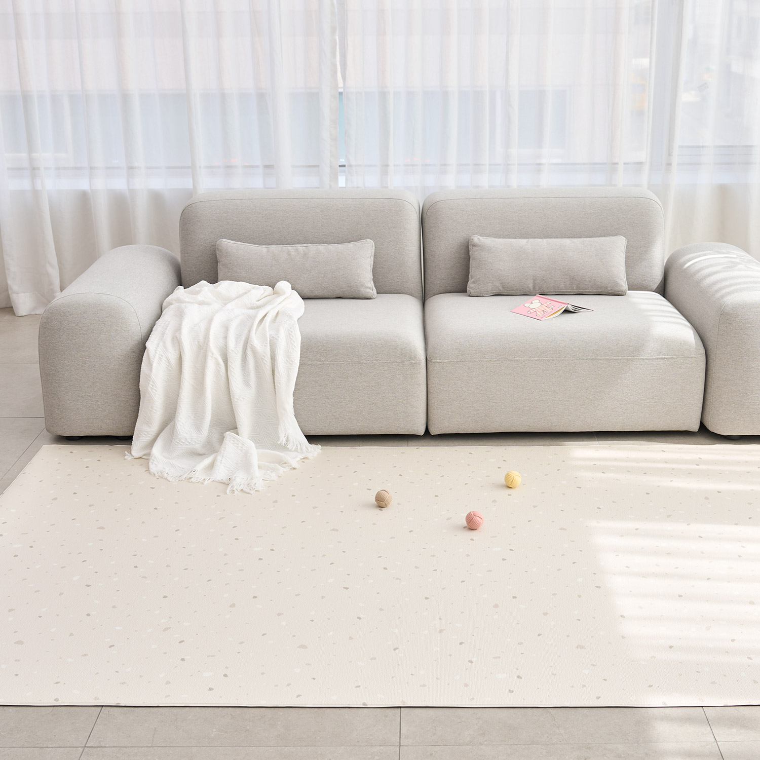 울리 강아지 매트 애견 미끄럼방지 러그 거실 180x70