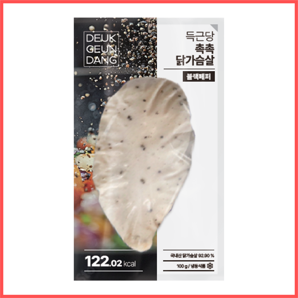 득근당 촉촉 수비드 닭가슴살 10개 (오리지널, 블랙페퍼, 청양간장, 떡볶이맛, 블랙커리) - 상세 이미지 3
