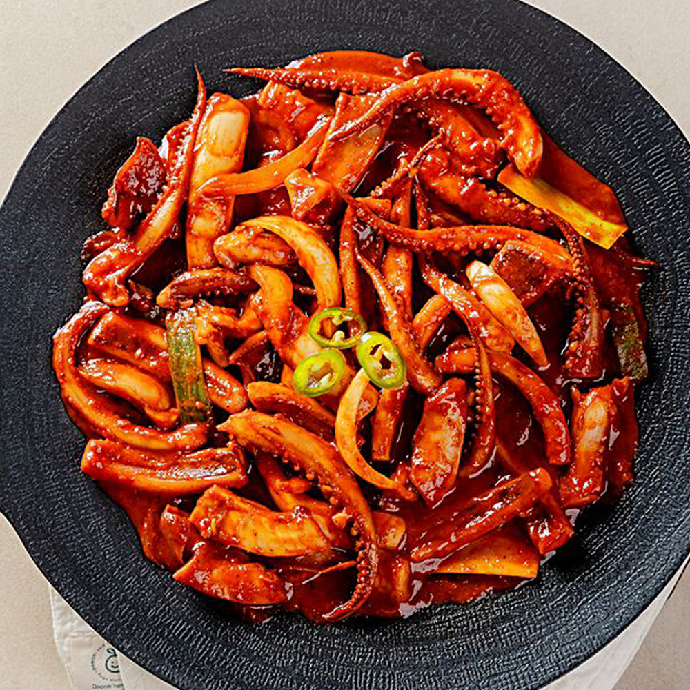 고기소녀 매운 오징어 볶음 불오징어 450g 팔당