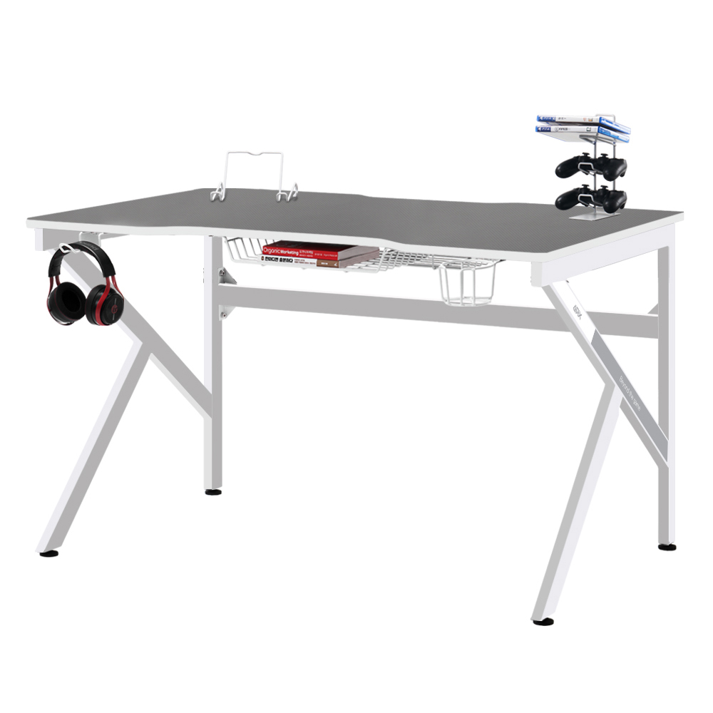 1인용 컴퓨터책상 GD001 1200L 화이트 1200x800