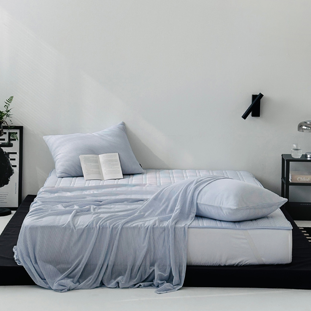 누비지오 부스터 냉감 브랜드 여름 홑이불 차렵이불 베개세트 SS