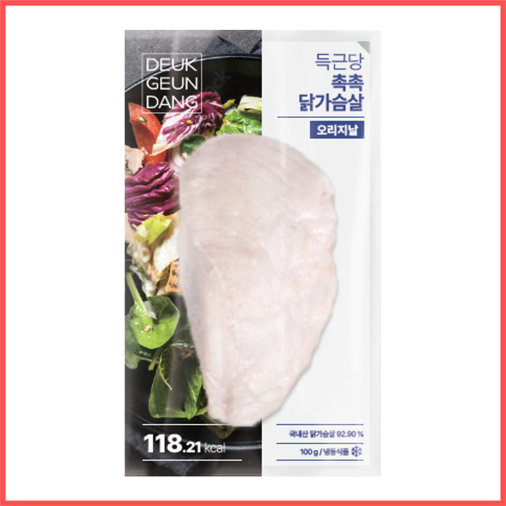 득근당 촉촉 수비드 닭가슴살 10개 (오리지널, 블랙페퍼, 청양간장, 떡볶이맛, 블랙커리) - 상세 이미지 2