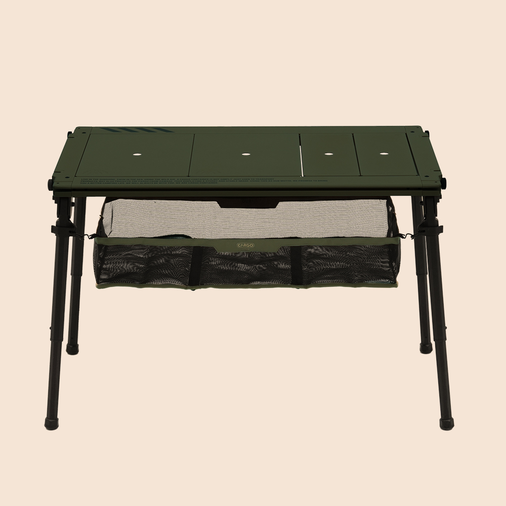 카고컨테이너 컴포트 IGT 테이블 접이식 3유닛, 카키