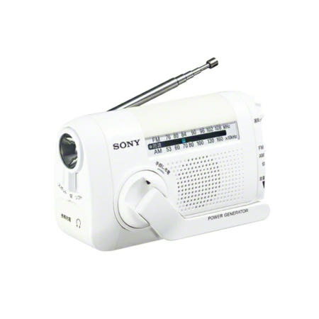 [해외]소니 FM AM 포터블 라디오 화이트 ICF-B09