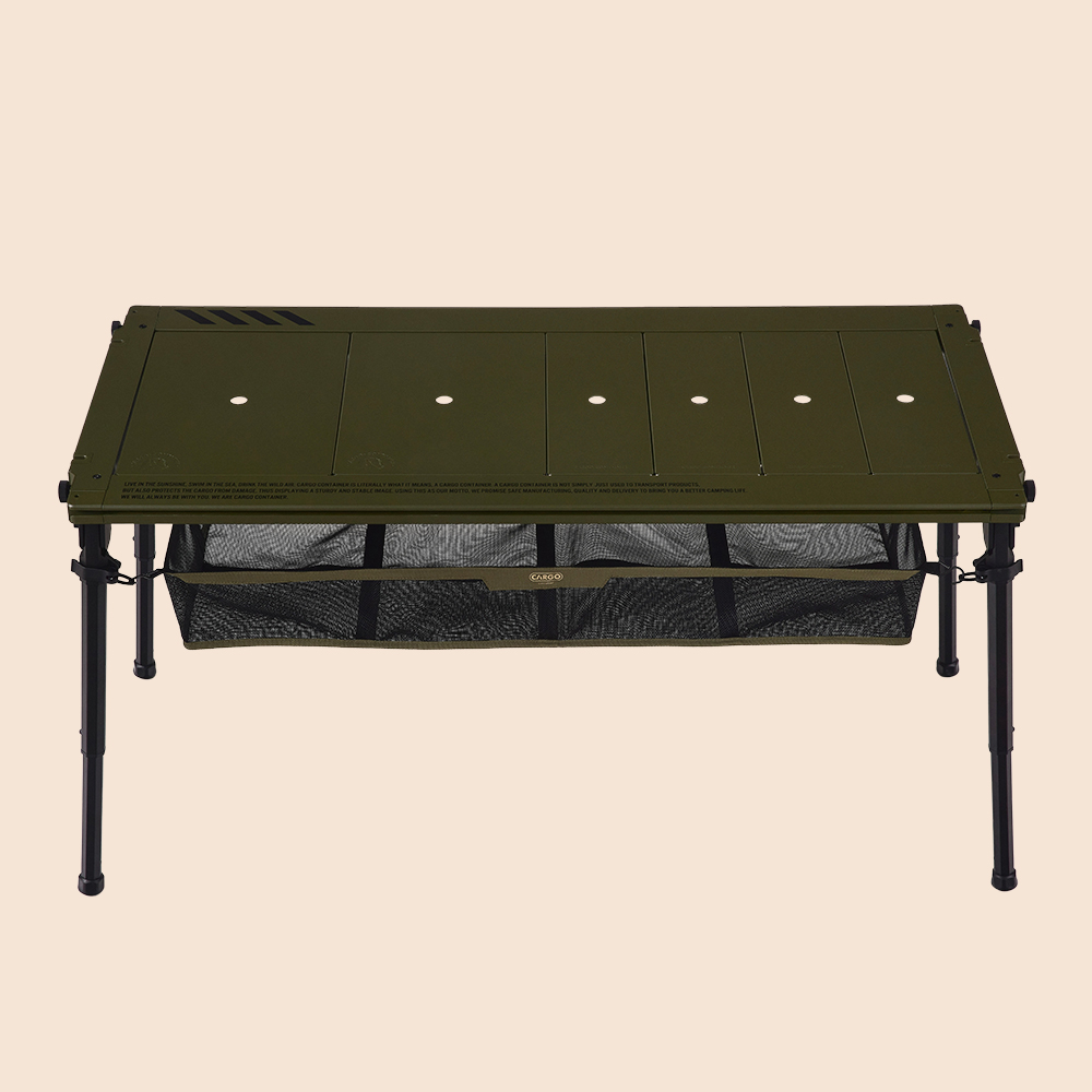 카고컨테이너 컴포트 IGT 테이블 접이식 4유닛, 카키
