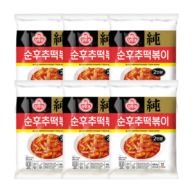오뚜기 순후추떡볶이 426.4g 6개 : 가성비  가심비  준더팍