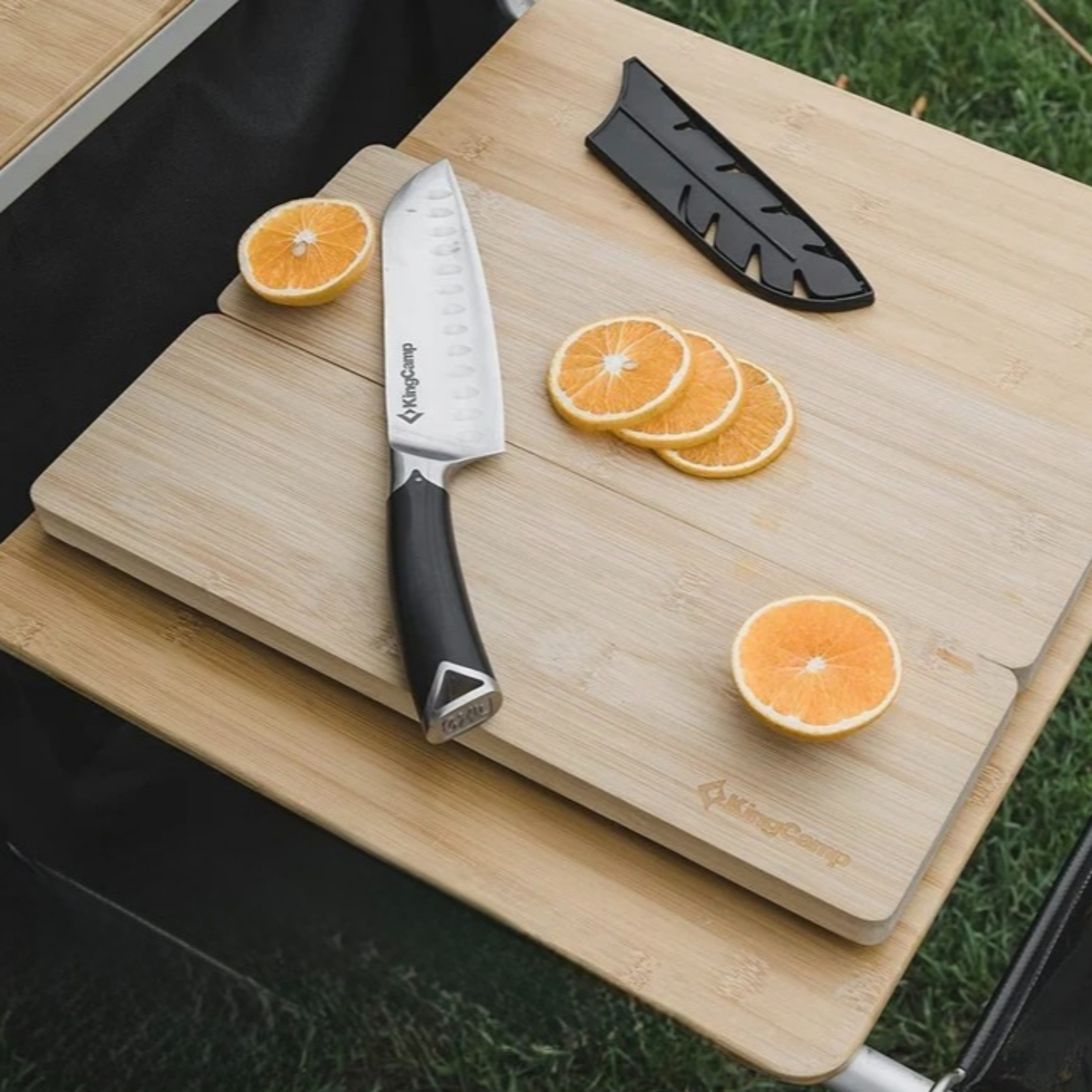 킹캠프 휴대용 칼도마세트 L 캠핑 KA2211 CUTTING BOARD WITH KNIFE - 상품 이미지