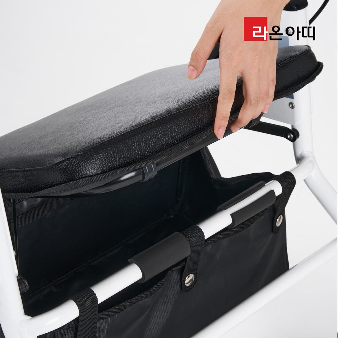 라온아띠 어르신보행기 직립형 KCS-780 고정 보관이 편리한 성인용 할머니 보행보조차 - 상세 이미지 3