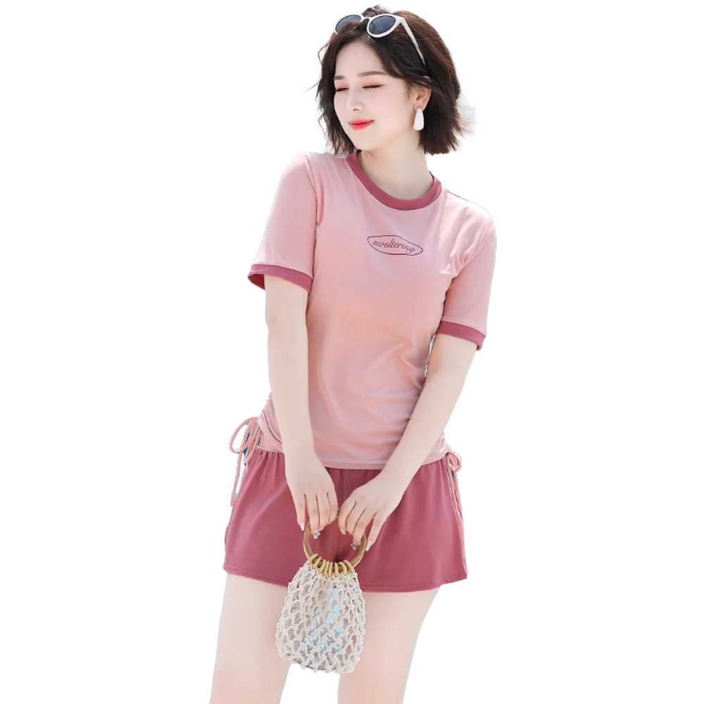 중년수영복 아줌마 엄마 할머니 뱃살 원피스 호캉스 - 상세 이미지 5