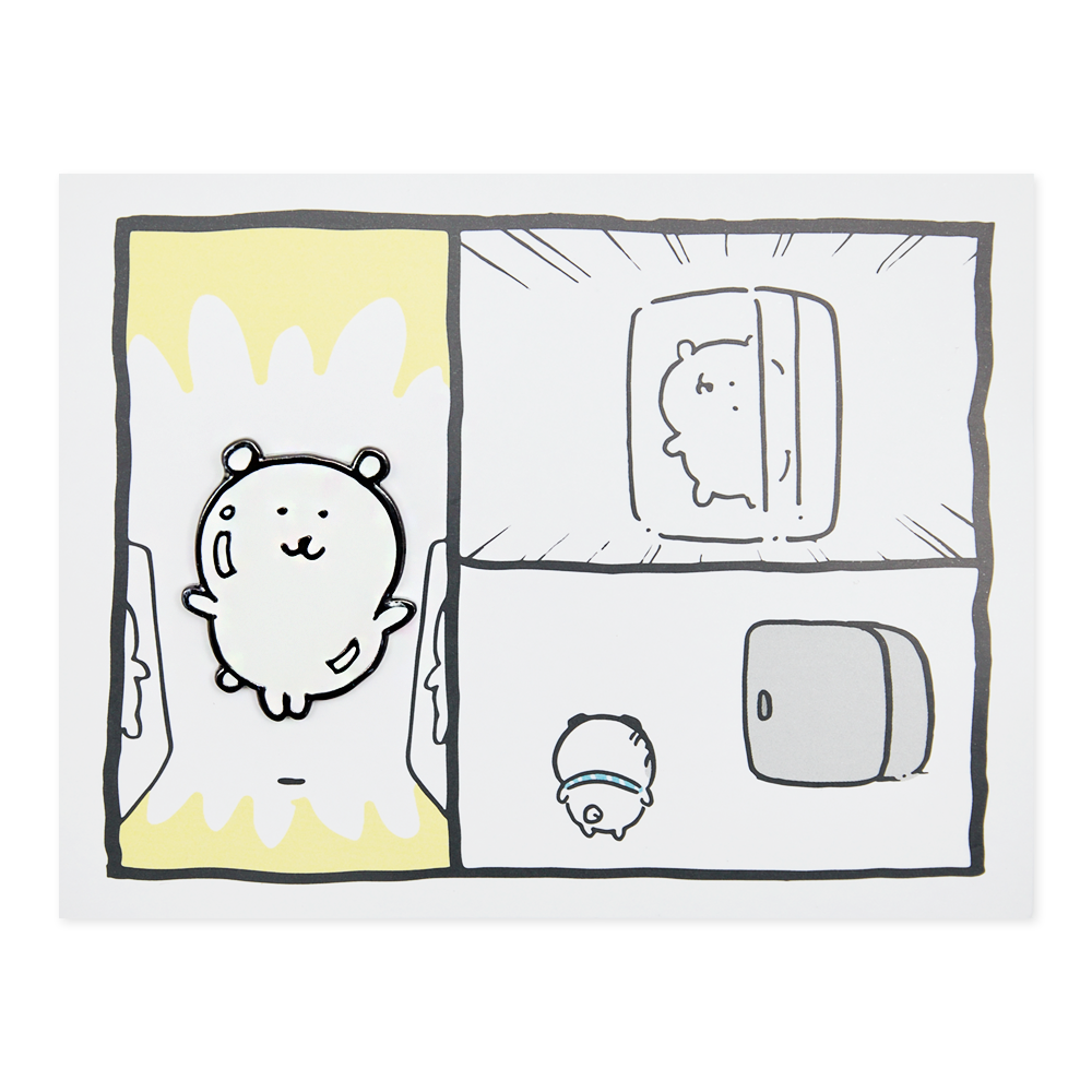 담곰이 메탈 뱃지 1P 브로치 냠냠 농담곰 배지 캐릭터 굿즈 - 상세 이미지 3
