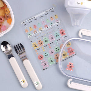 배경없는 엠보 네임스티커 이름스티커 이름표 어린이집 A6 01 토이베어 ... 실사용 후기 | 효과 있을까? - 상품 이미지 4