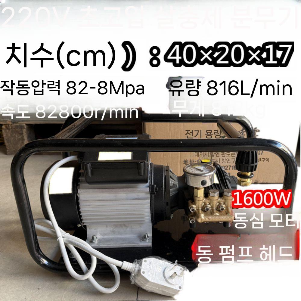 농약분무기 텃밭 살포기 고압 이중실린더 충전식 압축분무기 농약살포기 전동 자동 세차 노즐 - 상세 이미지 3