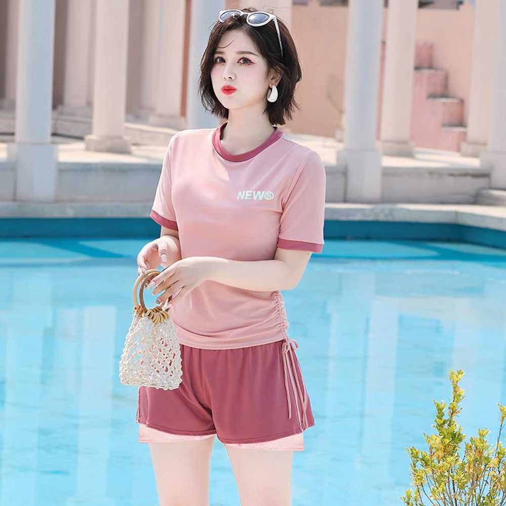 중년수영복 아줌마 엄마 할머니 뱃살 원피스 호캉스 - 상세 이미지 3