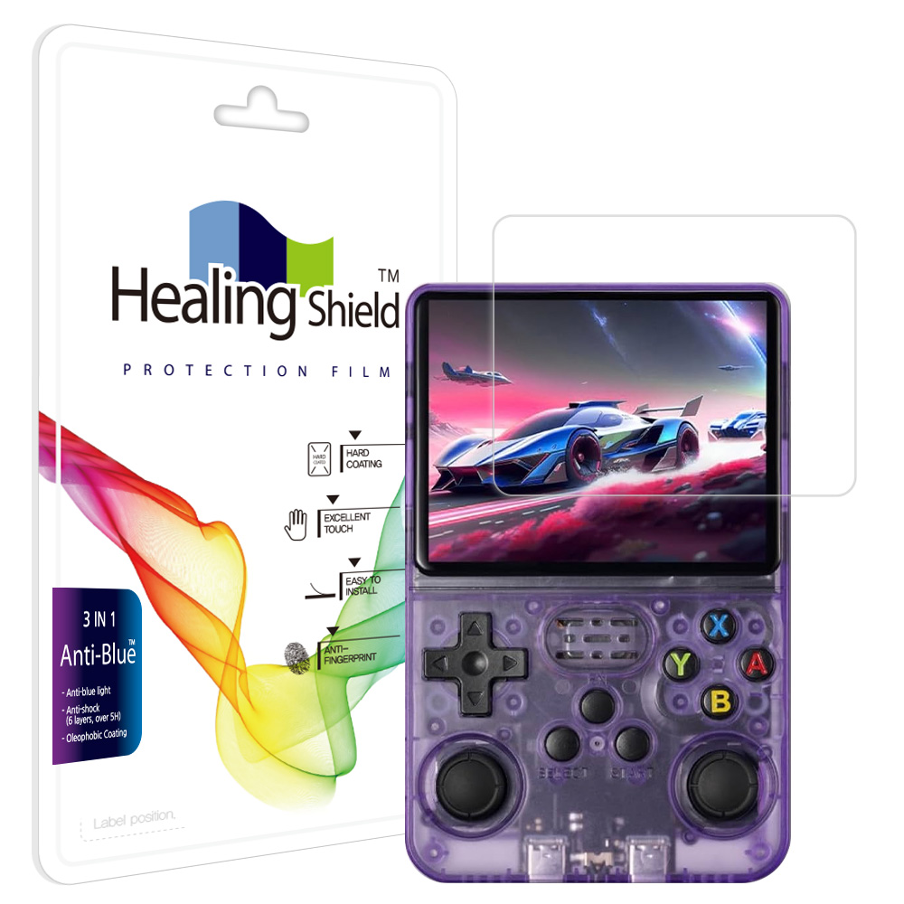 R36S 레트로 휴대용 게임기 블루라이트차단 액정보호필름 1매