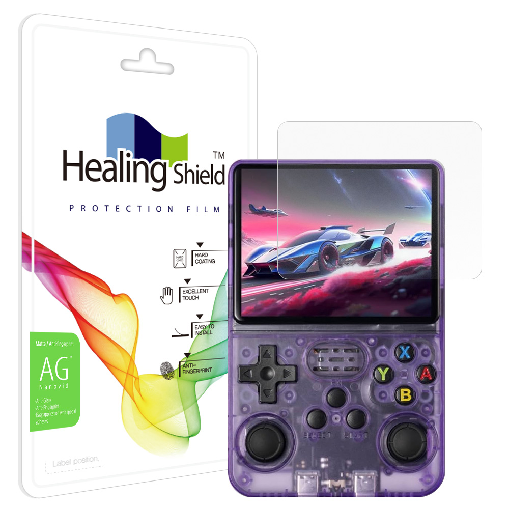 R36S 레트로 휴대용 게임기 저반사 액정보호필름 1매