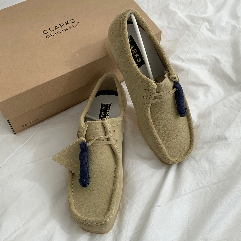 클락스 왈라비 로퍼 남성 스웨이드 메이플 26155515