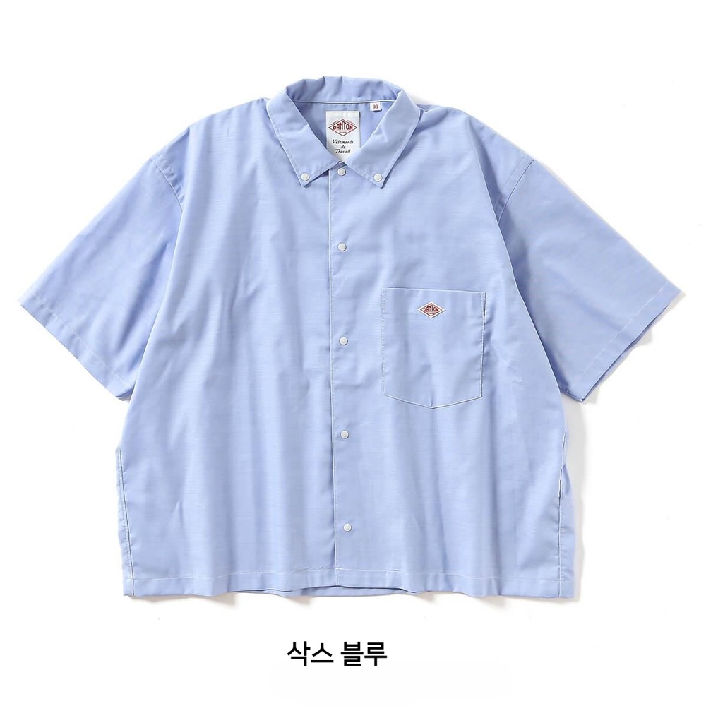 단톤 도트버튼 캐주얼 반팔셔츠 여성 DT-B0336POD 블랙체크 36 - 상세 이미지 3