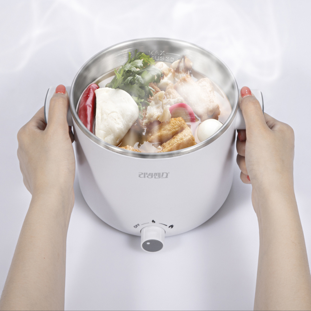 1.5L 전기 요리 포트 햇반 데우기 라면 즉석밥 어묵 오뎅탕 무선 쿠커 조리 쿠킹 포트