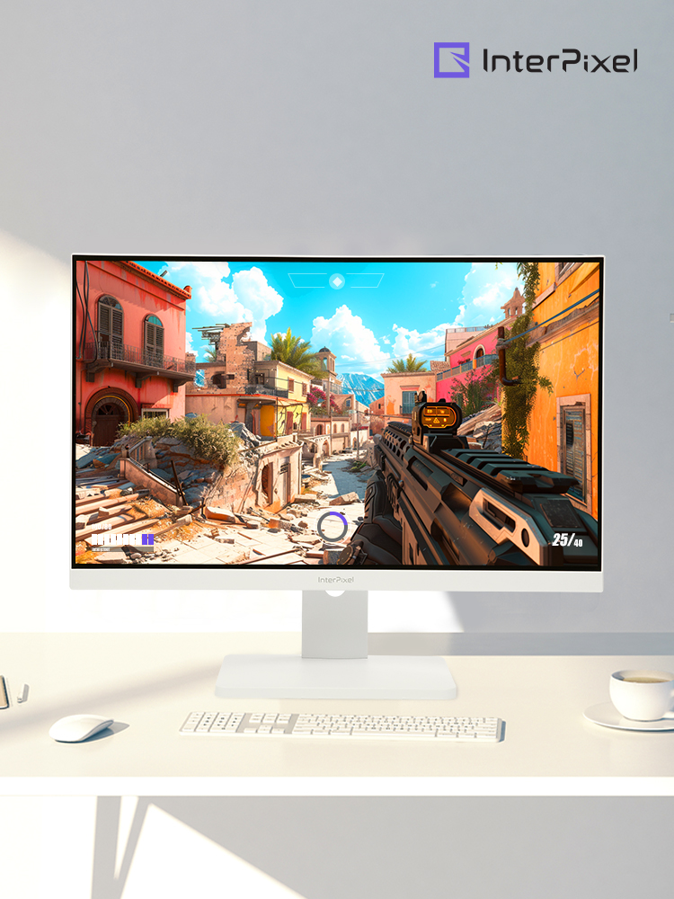 인터픽셀 IP2446 FAST IPS 180Hz 화이트 게이밍 모니터 59~61cm(24인치), 무결점 - 메인 이미지