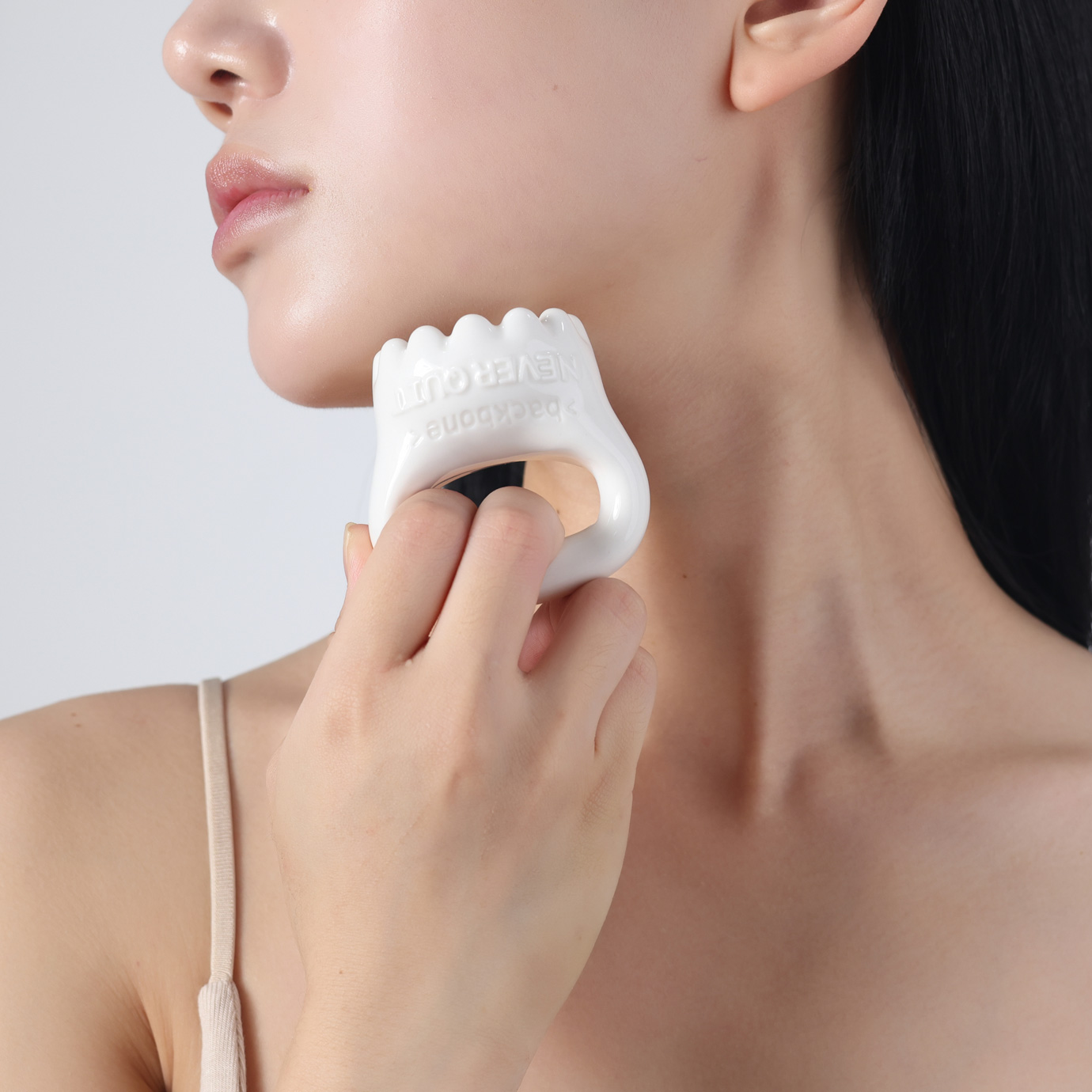 백본 미니케틀벨괄사 세라믹 도자기 얼굴 림프 두피 머리 마사지기 - 상세 이미지 2