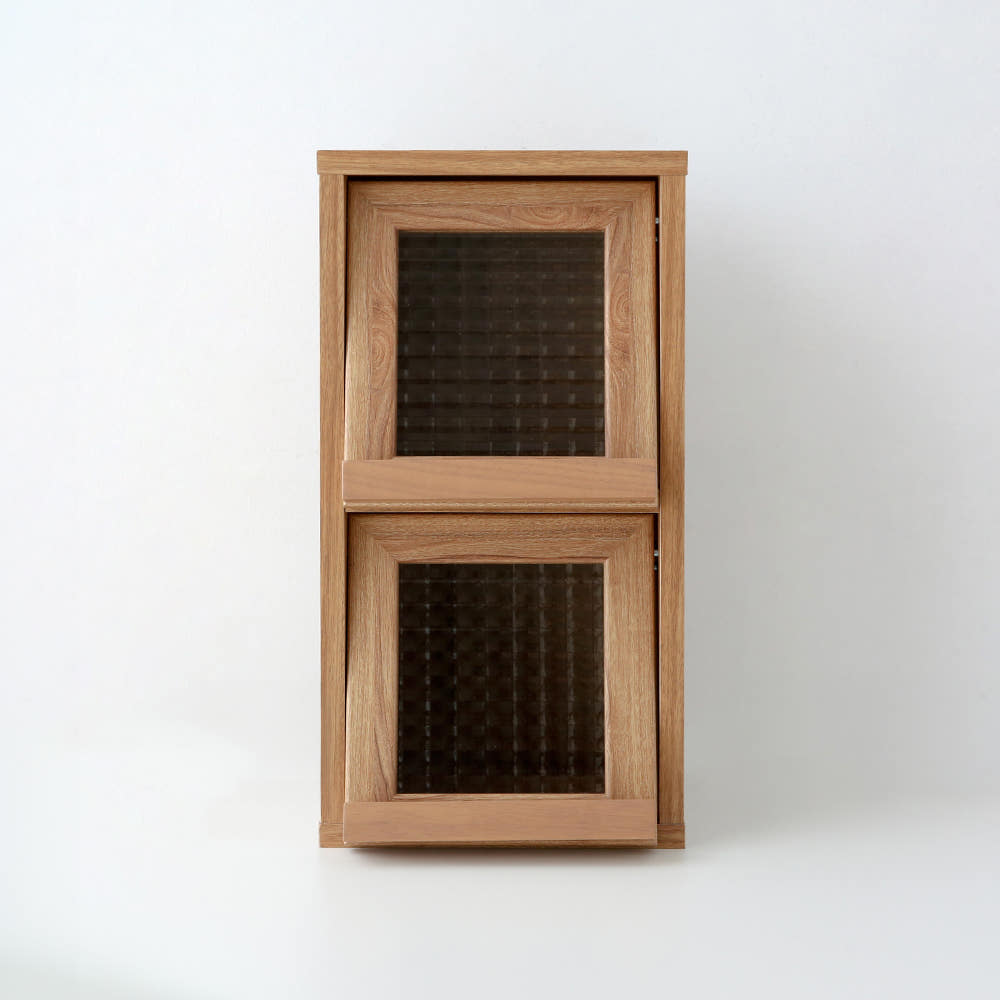 필몬 미니수납장 2문 4221 NFM4221 세로형 220x235x420mm, 2단, 미들브라운 7964.8211 - 상세 이미지 2