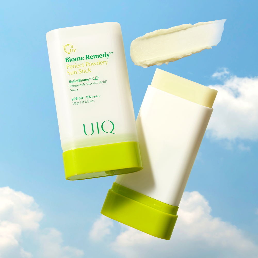 [2개] 유이크 바이옴 레미디 퍼펙트 보송 선스틱 18g (SPA 50+ PA++++)