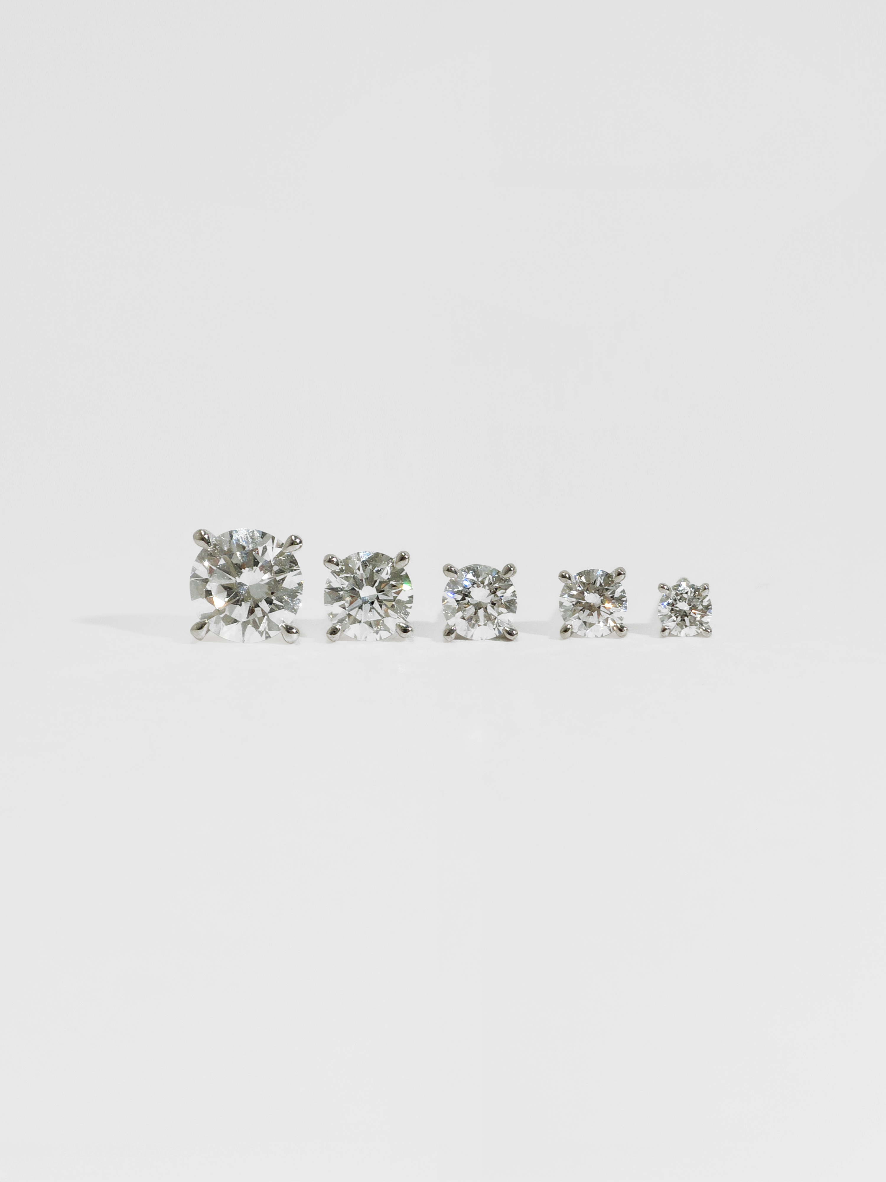 랩다이아 침귀걸이 4프롱 랩다이아몬드 최상급 3부 5부 1캐럿 14k 18k - 상세 이미지 5