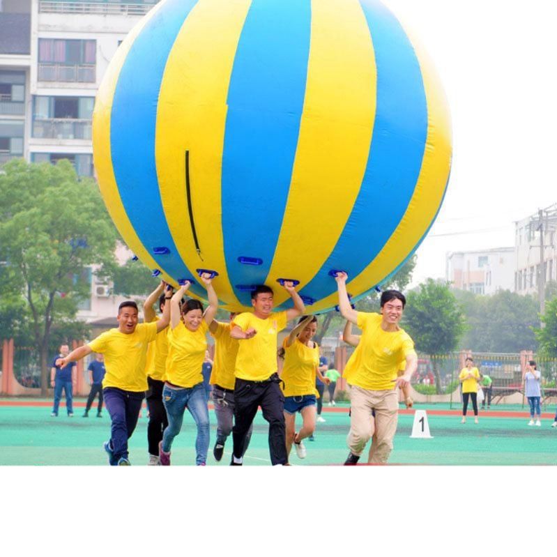 대형공 체육대회 레크레이션 행사용 풍선 공 2m (10핸들) 5-6인용 - 상세 이미지 2