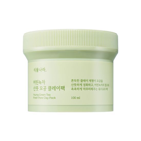 식물나라 어린녹차 산뜻 모공 클레이팩 100ml
