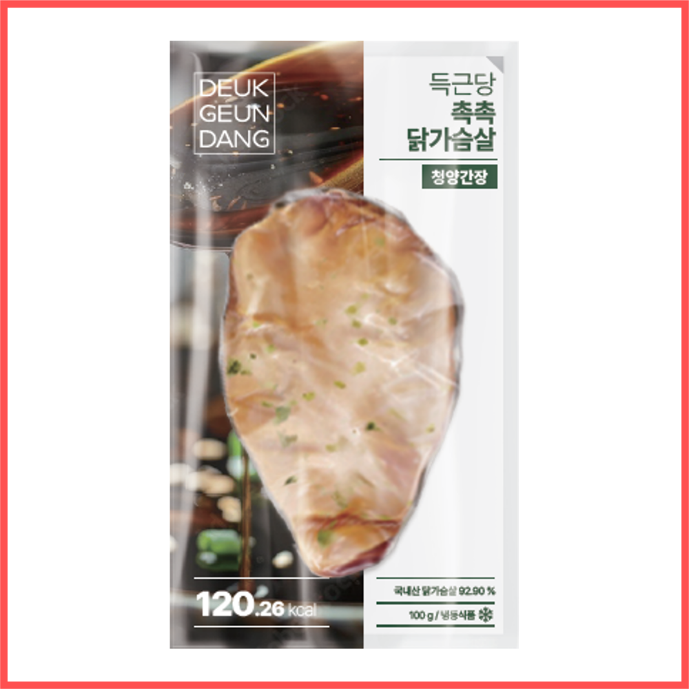 득근당 촉촉 수비드 닭가슴살 10개 (오리지널, 블랙페퍼, 청양간장, 떡볶이맛, 블랙커리) - 상세 이미지 4