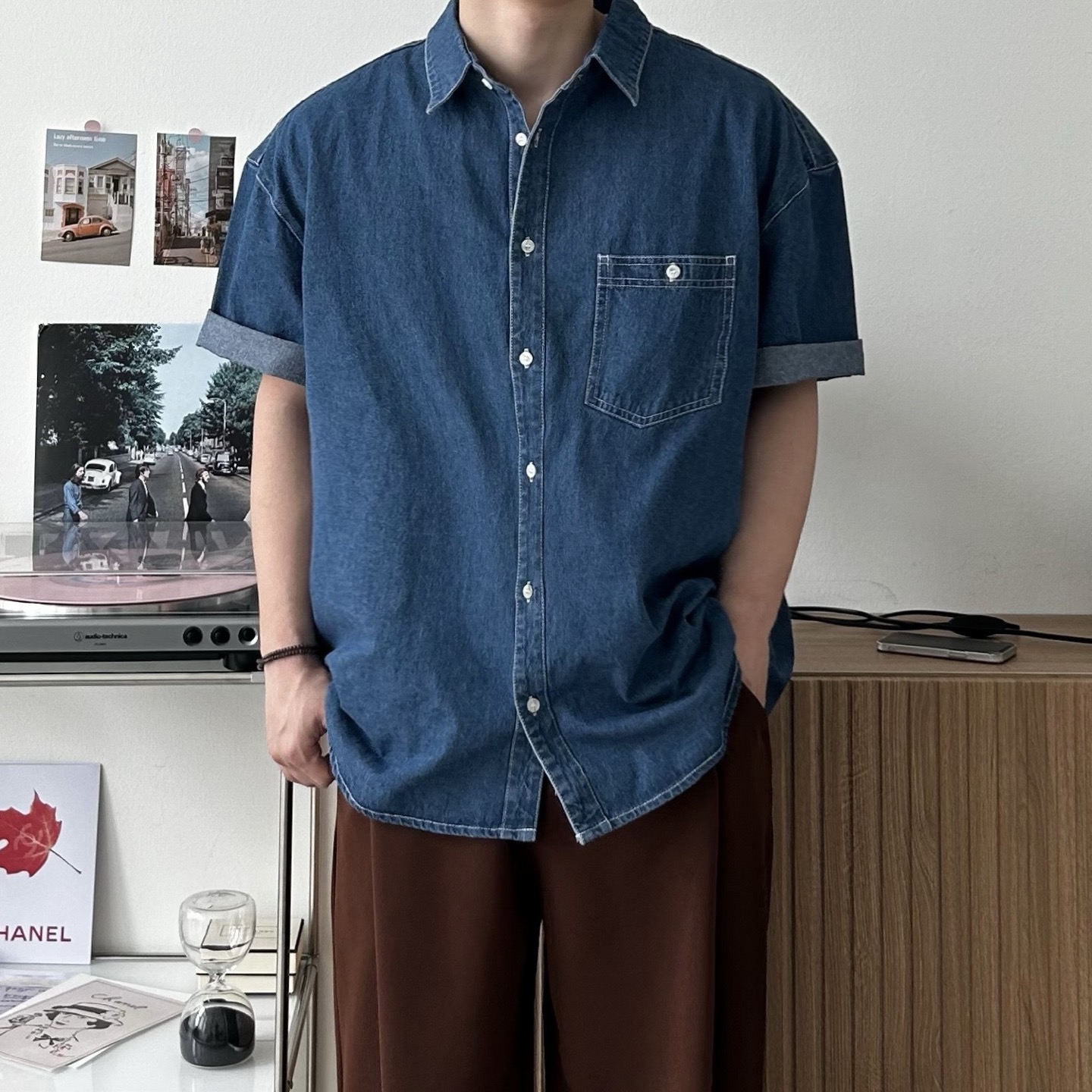 남자청남방 셔켓 남자여름남방 - 상세 이미지 3