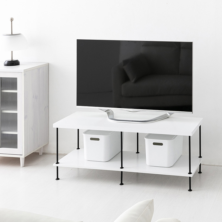 이지보 툴프리 TV거실장 1200 N형 1200x400x475mm, 화이트 0709.4729