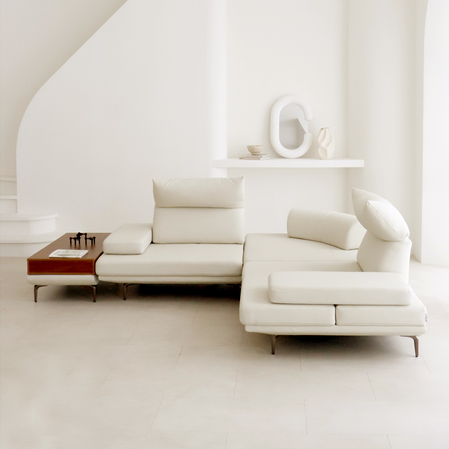 신소재 실리콘 비건 가죽 방수 내구성에 강한 스윙 에르멧쇼파 (3인 4인 6인-가로/코너)