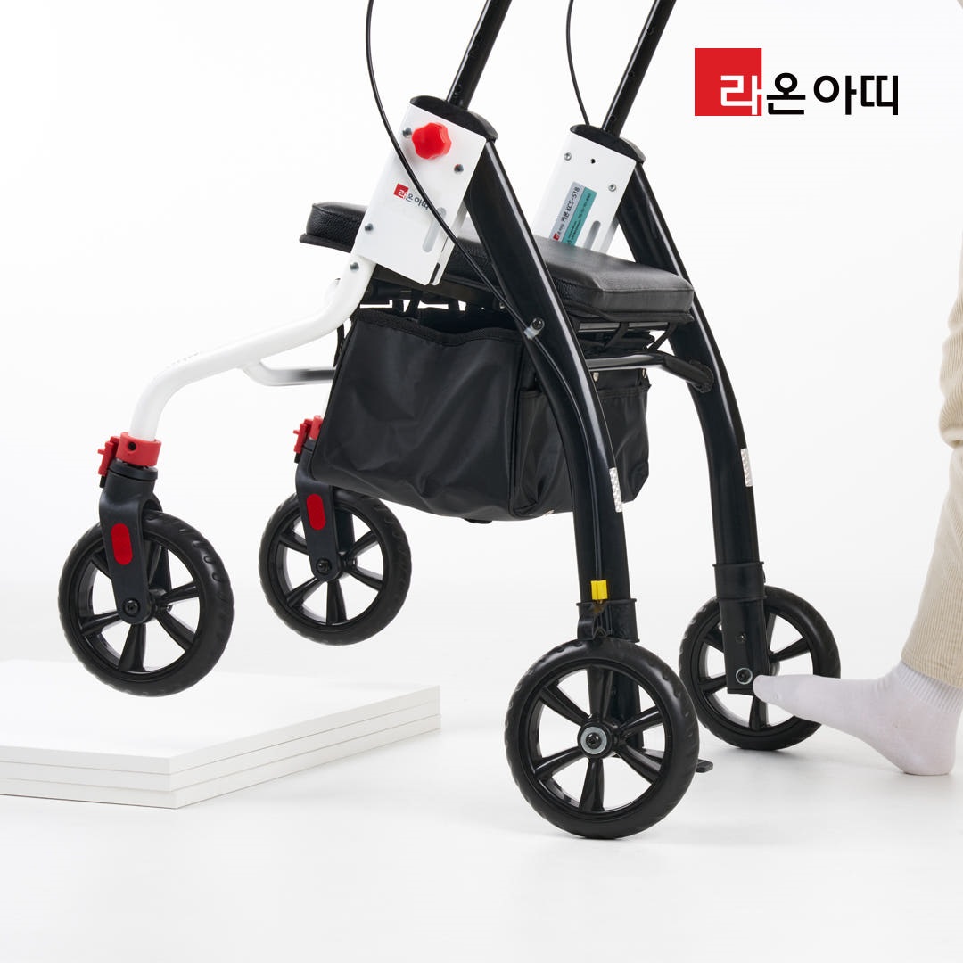 라온아띠 어르신보행기 직립형 KCS-780 고정 보관이 편리한 성인용 할머니 보행보조차 - 상세 이미지 4