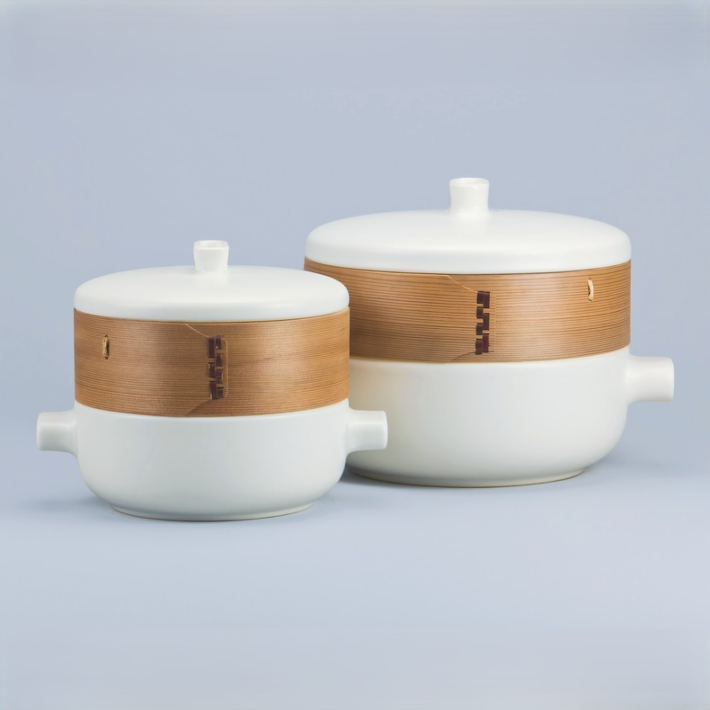 세라믹 대나무 찜솥냄비 실리콘찜시트 만두 이유식 야채 딤섬 수육 떡 스티머