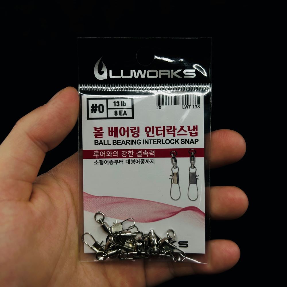 루웍스 볼 베어링 인터락스냅 줄꼬임 방지 회전 핀도래 스냅 LWT-138 - 상세 이미지 2