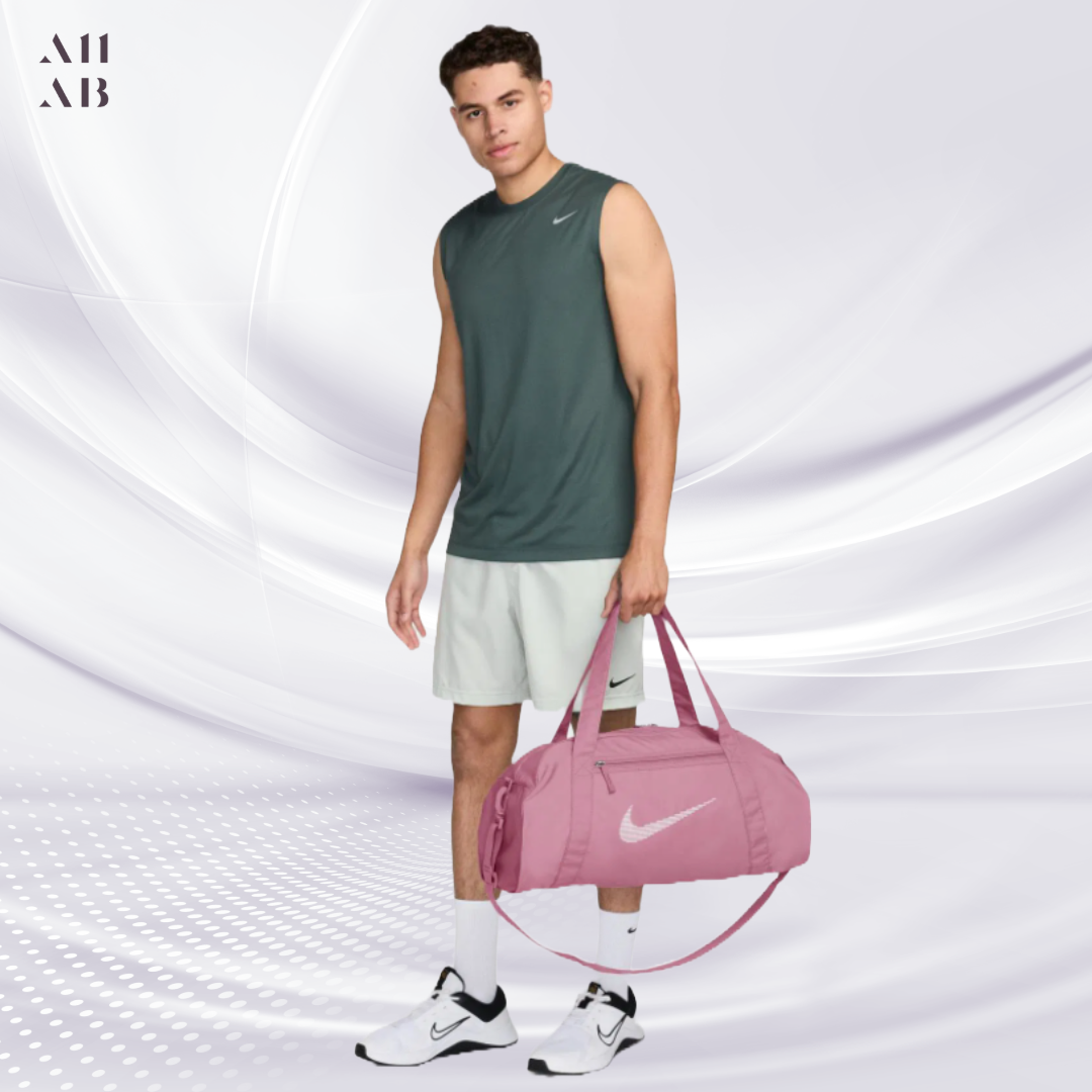 [국내매장판] 나이키 짐 클럽 더플백 헬스 운동 여행용 트레이닝 망치 가방 24L, 로즈핑크