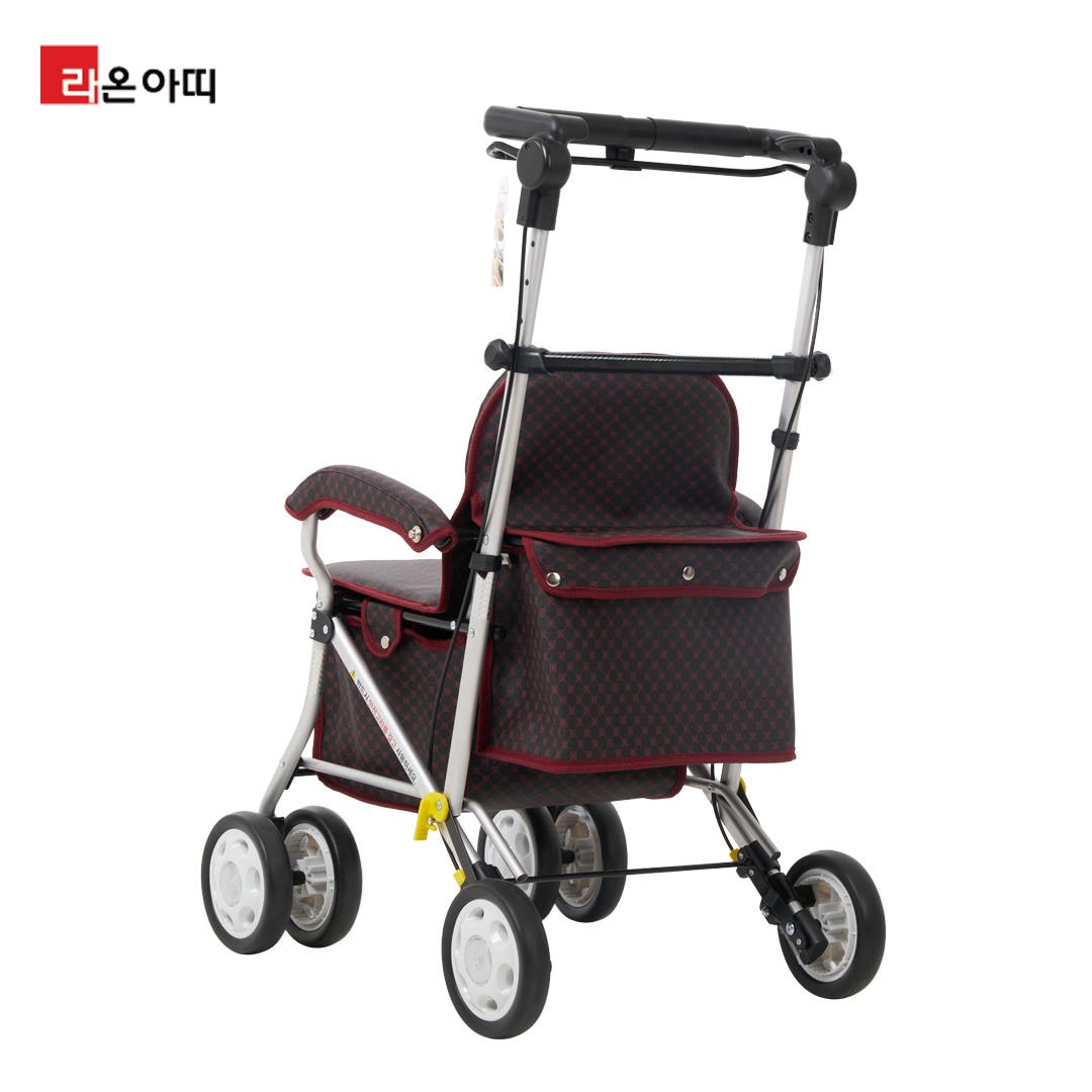 라온아띠 튼튼한 할머니 유모차 실버카 외출용 안전한 노인 보행기 KCS-388 - 상세 이미지 2