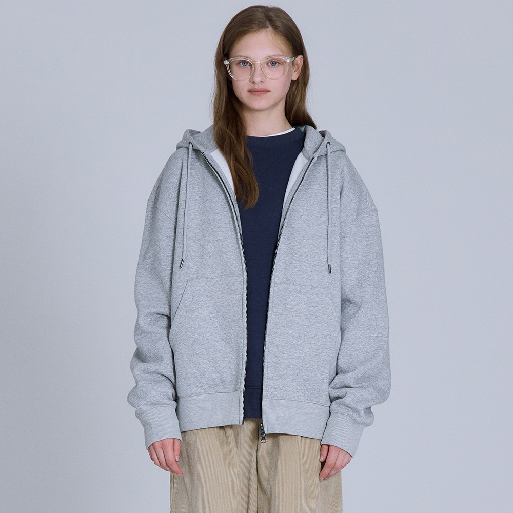 여성 후드 집업 점퍼