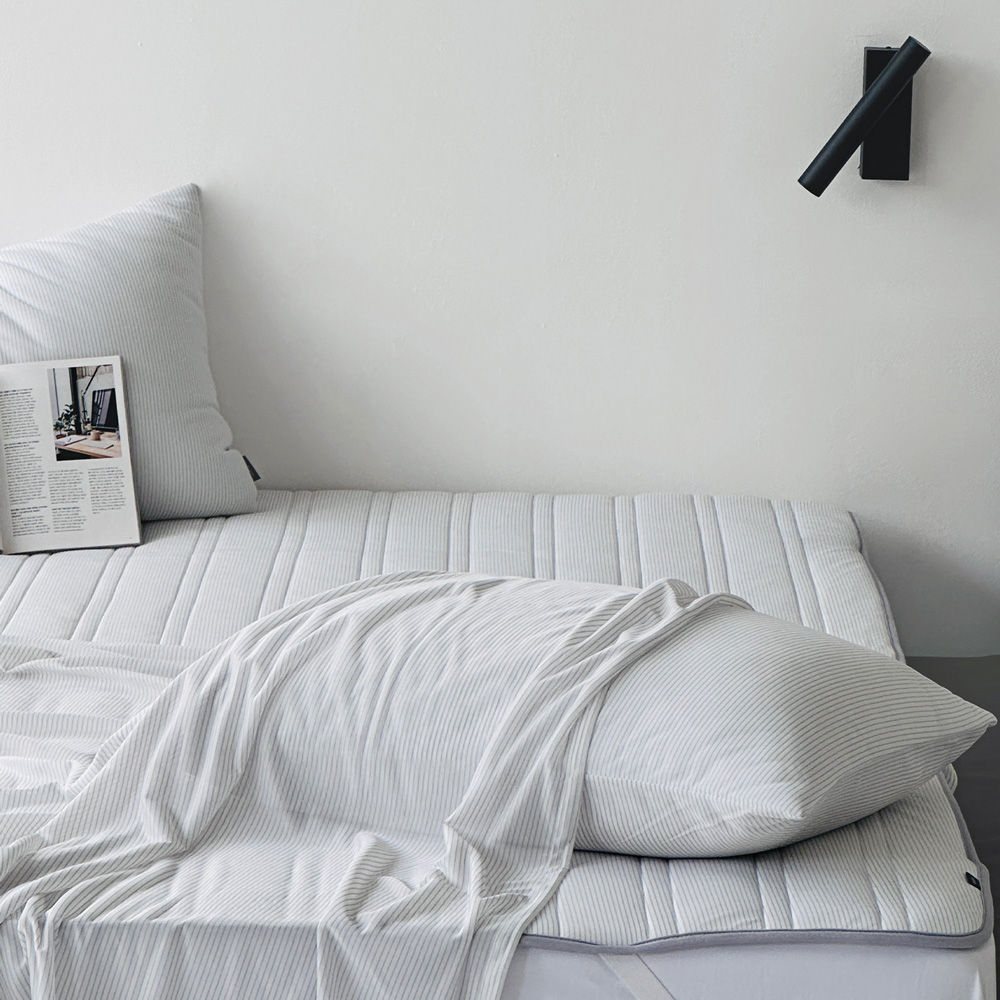 누비지오 부스터 냉감 브랜드 여름 홑이불 차렵이불 베개세트 SS