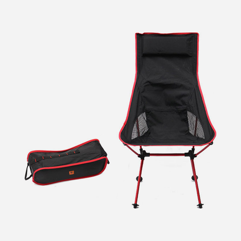 KOOLMAN(쿨맨) 초경량 릴렉스 체어 캠핑의자 A형 롱, 레드, 1개