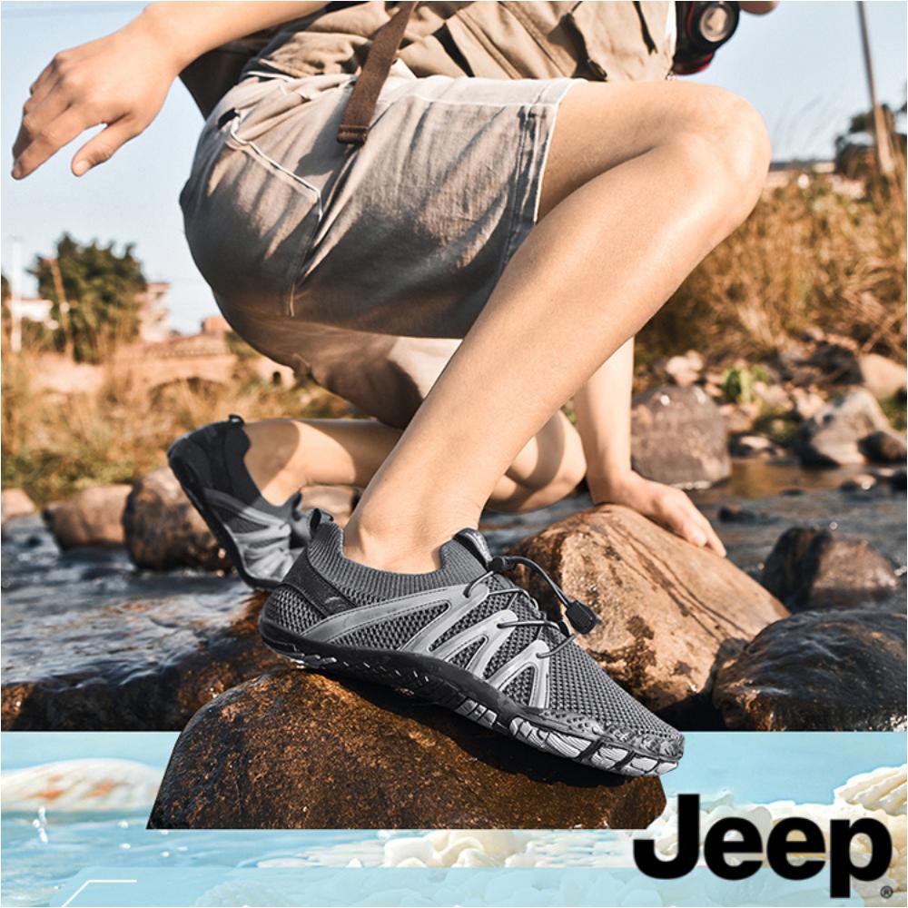 Jeep 지프 여름 메쉬 운동화 경량 가벼운 물놀이 아쿠아슈즈 트레킹화 워킹화 펀칭 통기 - 상품 이미지