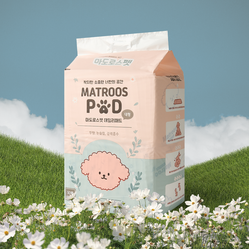 마도로스펫 배변패드 데일리패드 표준형 대형 300매 150매 논슬립 무향