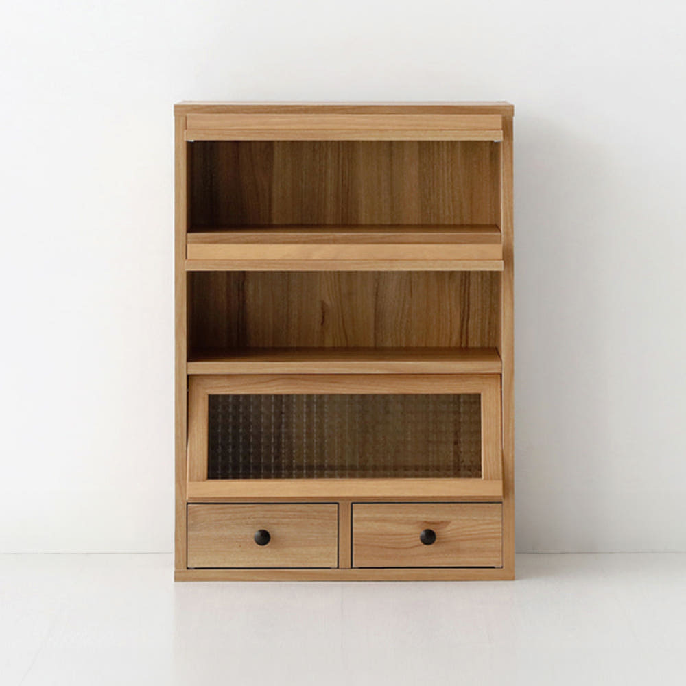 필몬 수납장 3문2서랍 CHM7150 500x200x705mm, 3단, 미들브라운 0035.7872