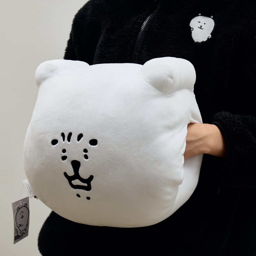 담곰이 얼굴 반전 쿠션 핸드워머 봉제 모찌 농담곰 캐릭터 굿즈 - 상세 이미지 4