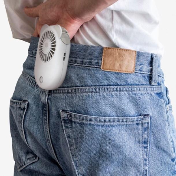 휴대용 허리 선풍기 목 에어컨 걸이형 선풍기 바디 벨트 선풍기