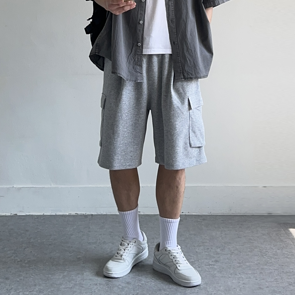 남자 카고반바지 빅사이즈 밴딩 버뮤다 팬츠 남자 반바지