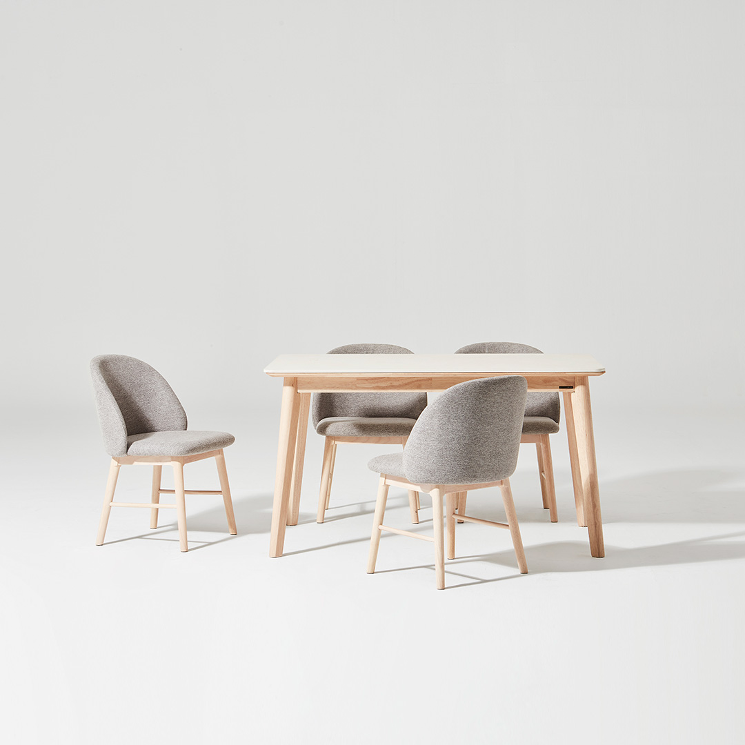 한샘 도노 내추럴 세라믹 4인 식탁세트(컴피 의자4 포함)